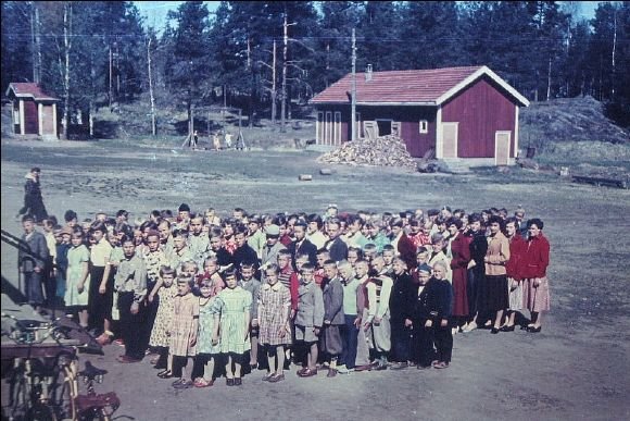 koululaisia 1956